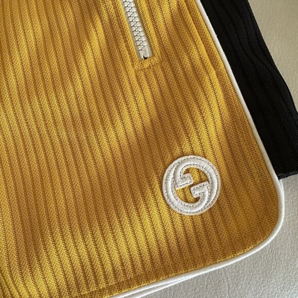 NWT GUCCI Skirt Yellow Size L 100% Authentic GG Logo - Picture 5 of 9